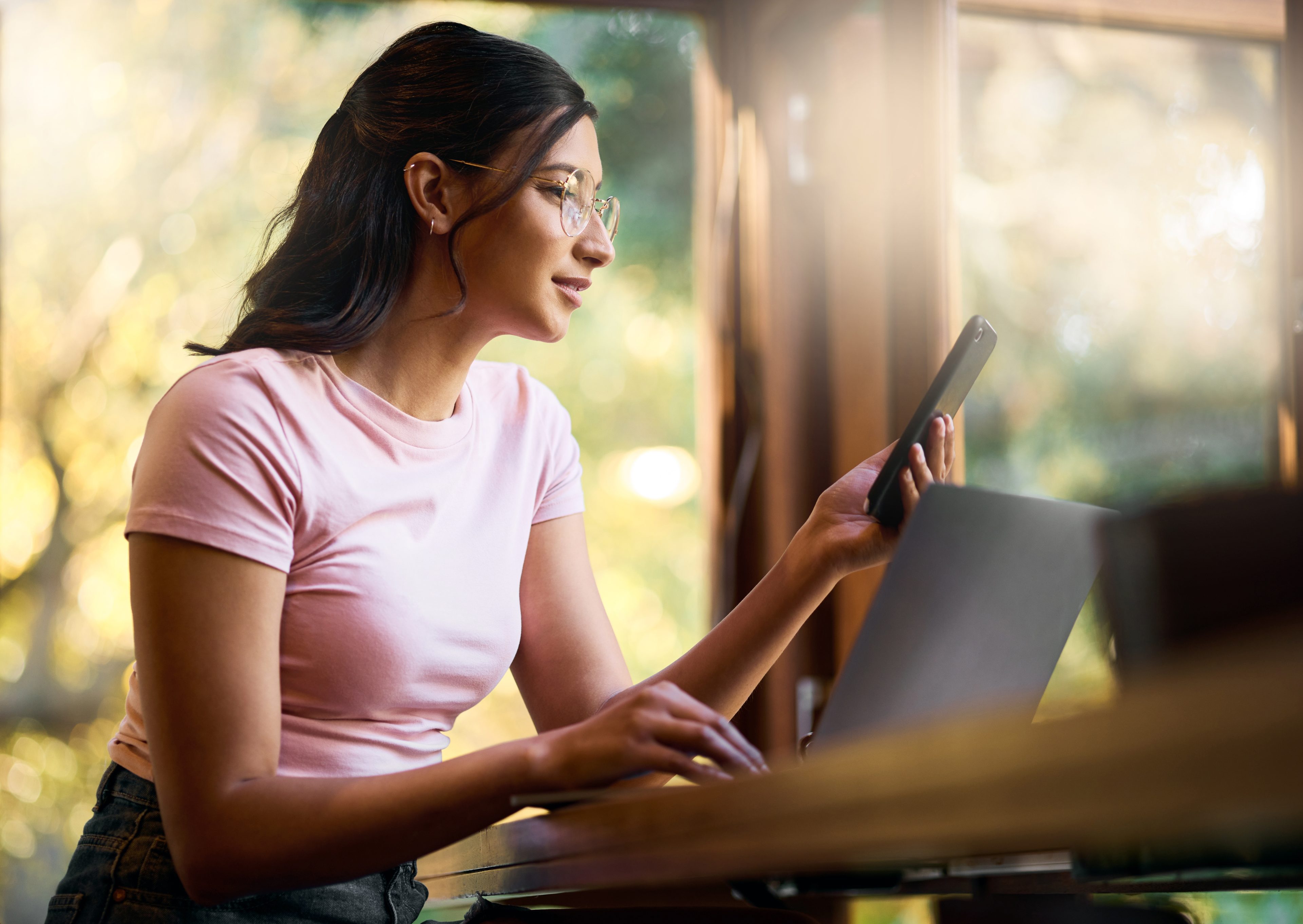 Young woman giving consent to use her data that will be processed through a secure composable Customer Data Platform