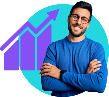 Happy marketer
