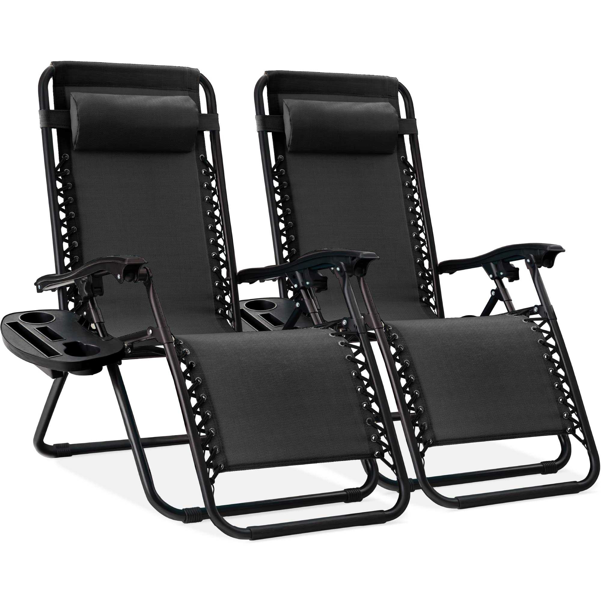 Set of 2 Zero Gravity Lounge Chair Recliners