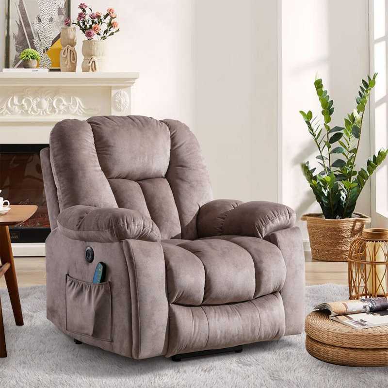 Heated massage electric recliner 