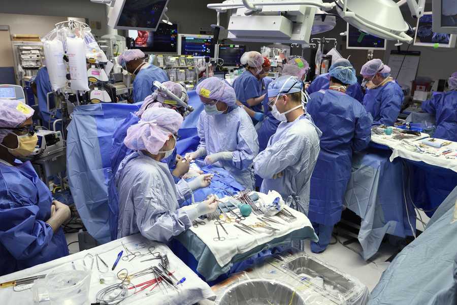 Babies during surgery