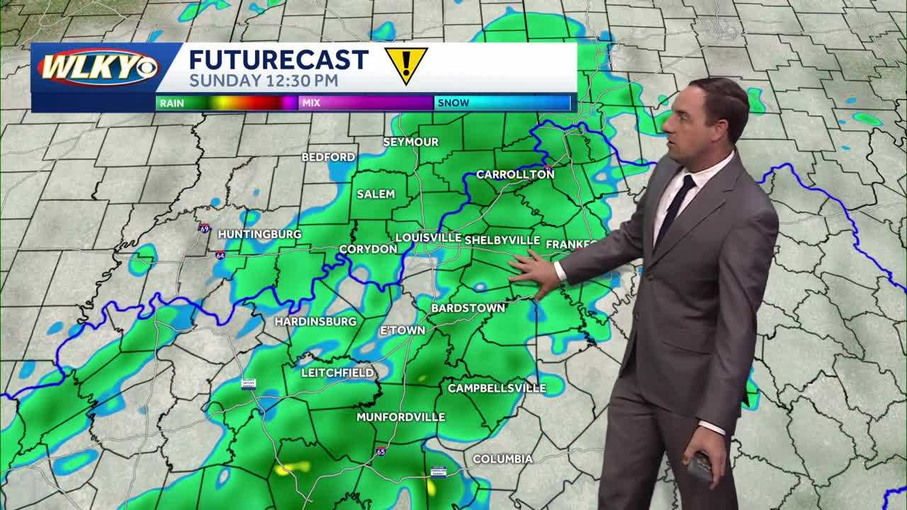 Impact weather Sunday as rain showers return