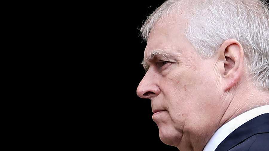 Britain&apos;s Prince Andrew, Duke of York arrives at St. George&apos;s Chapel, Windsor Castle, to attend the Easter Mattins Service, on March 31, 2024. (Photo by Hollie Adams / POOL / AFP via Getty Images)