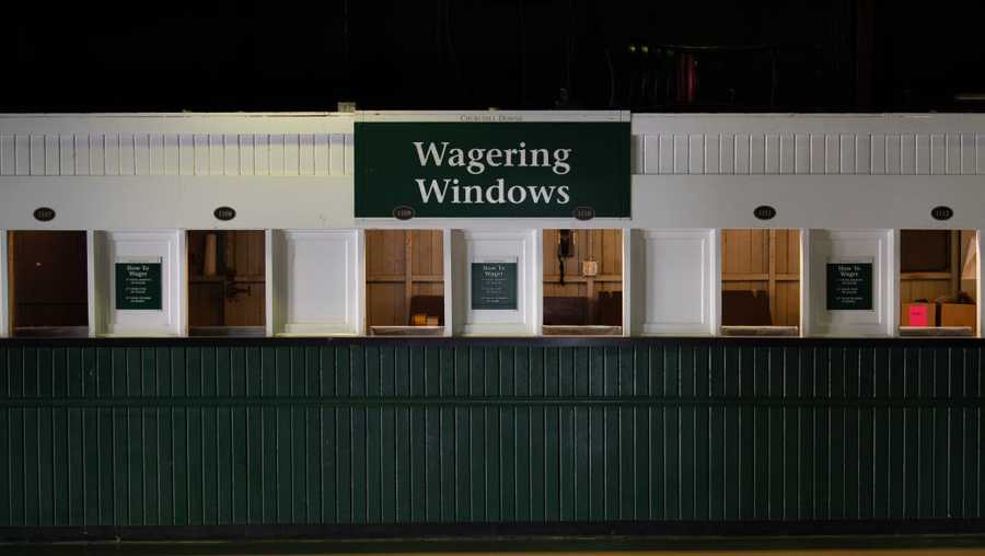 LOUISVILLE, KY - SEPTEMBER 05: Interior view of the empty betting areas during the 146th Kentucky Derby on September 5, 2020 at Churchill Downs in Louisville, KY. (Photo by Zach Bolinger/Icon Sportswire via Getty Images)