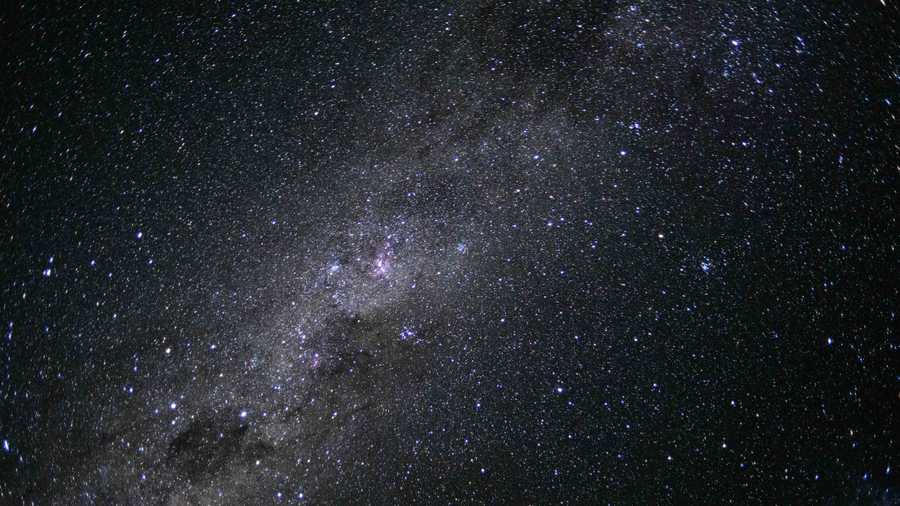 A view of the Milky Way from the Artemis II lunar mission.
