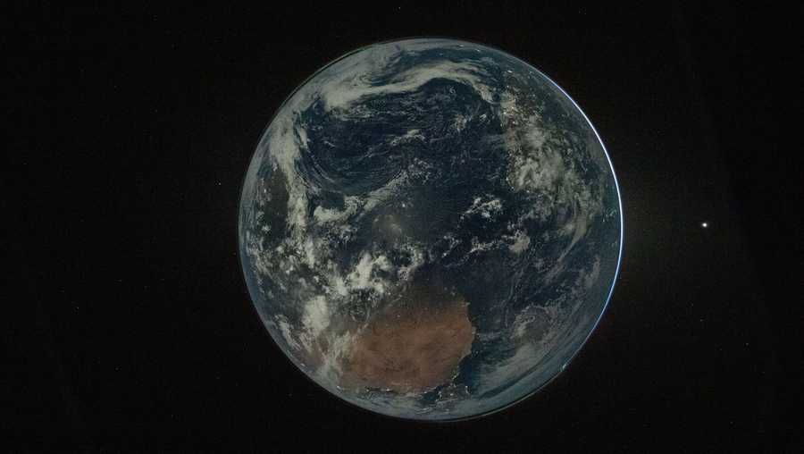 View of Earth from the Artemis II lunar mission