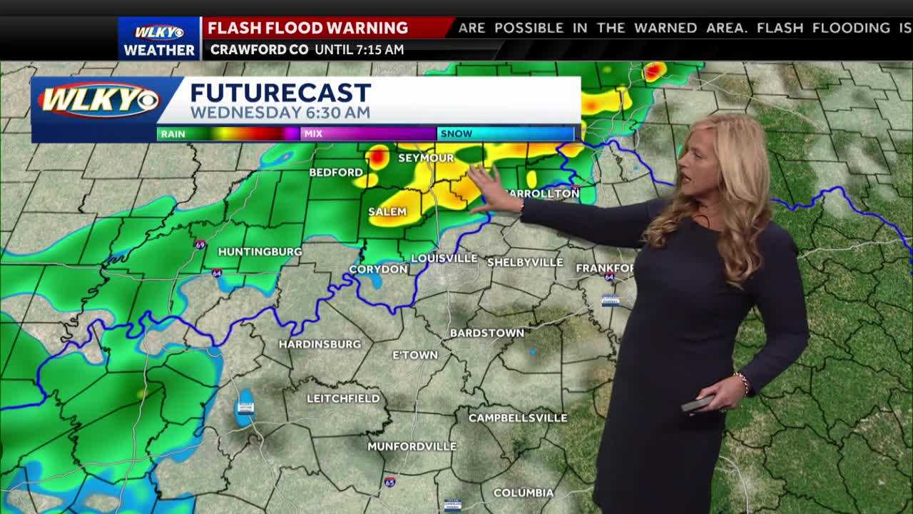 Wet Wednesday weather