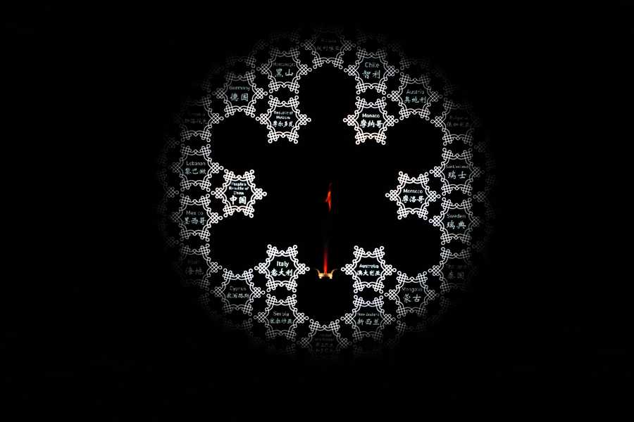 The Olympic flame is extinguished during the closing ceremony of the 2022 Winter Olympics, Sunday, Feb. 20, 2022, in Beijing.