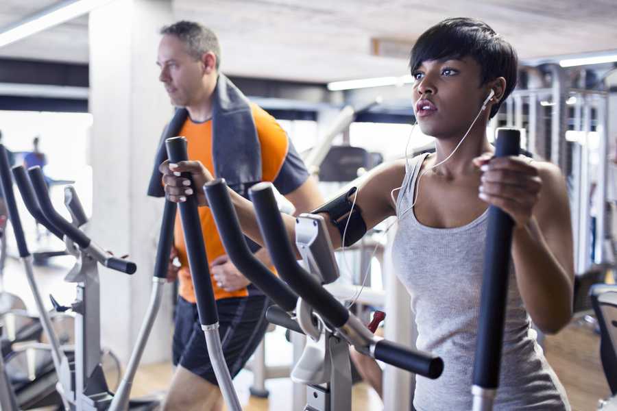 Elliptical cross trainer
