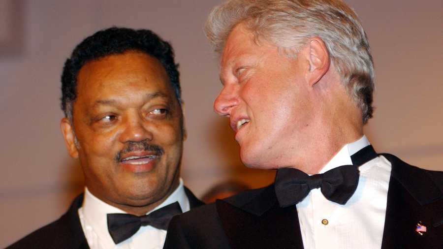 Reverend Jesse Jackson and former President Bill Clinton (Photo by Malcolm Ali/WireImage)