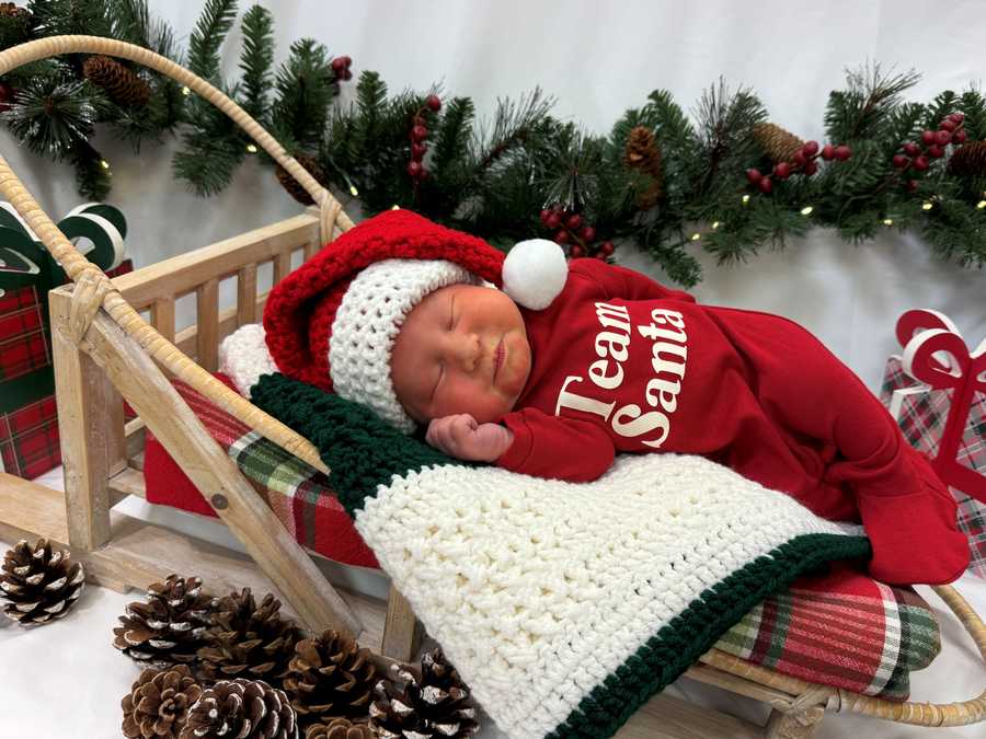 newborn baby christmas shoot 2025